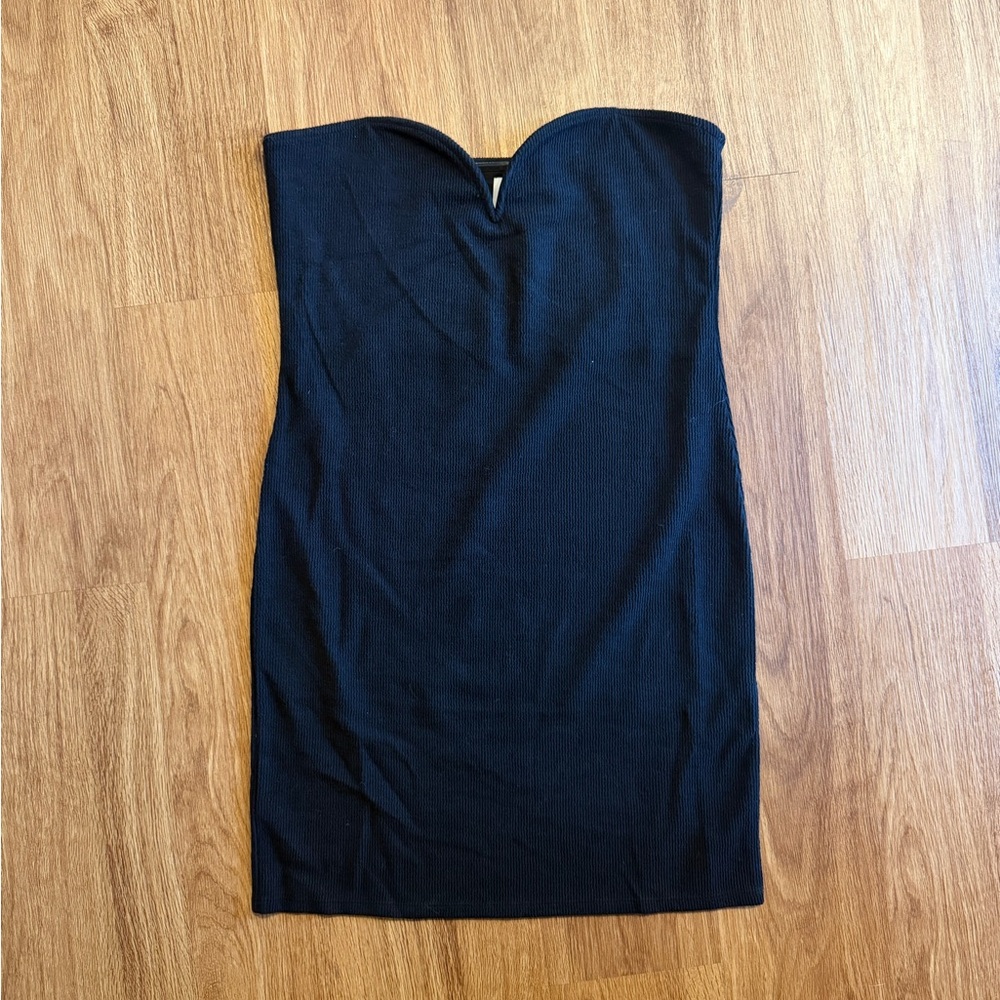 H&M Black Strapless Dress